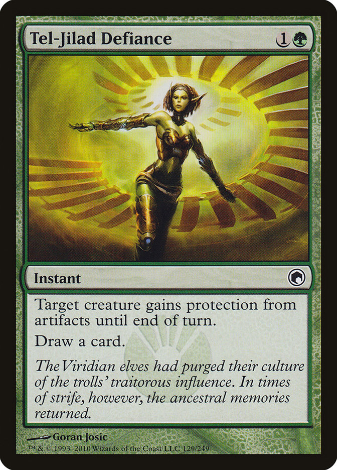 Tel-Jilad Defiance – Common Magic: The Gathering card from Scars of Mirrodin (#129)