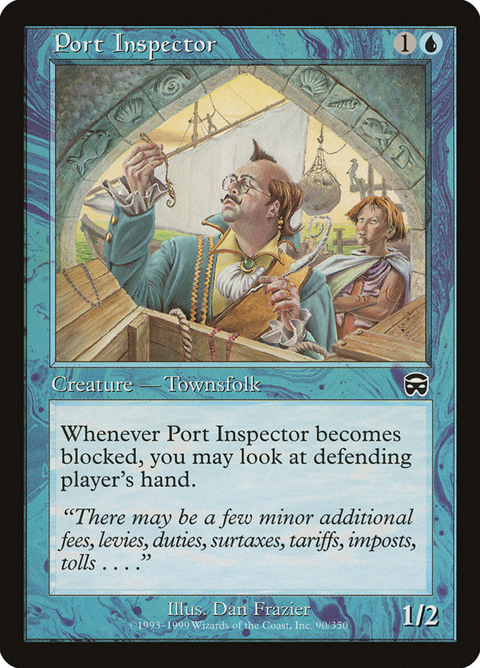 Port Inspector – Common Magic: The Gathering card from Mercadian Masques (#90)