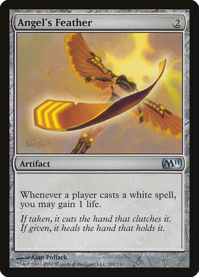Angel's Feather – Uncommon Magic: The Gathering card from Magic 2011 (#201)