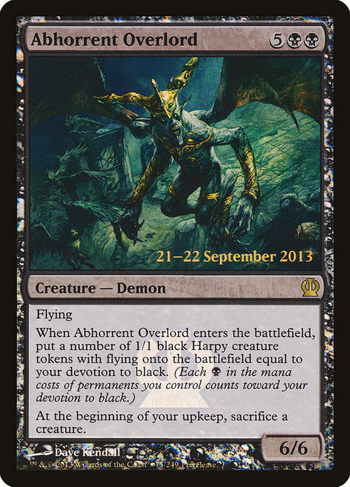 Abhorrent Overlord – Rare Magic: The Gathering card from Theros Promos (#75★)