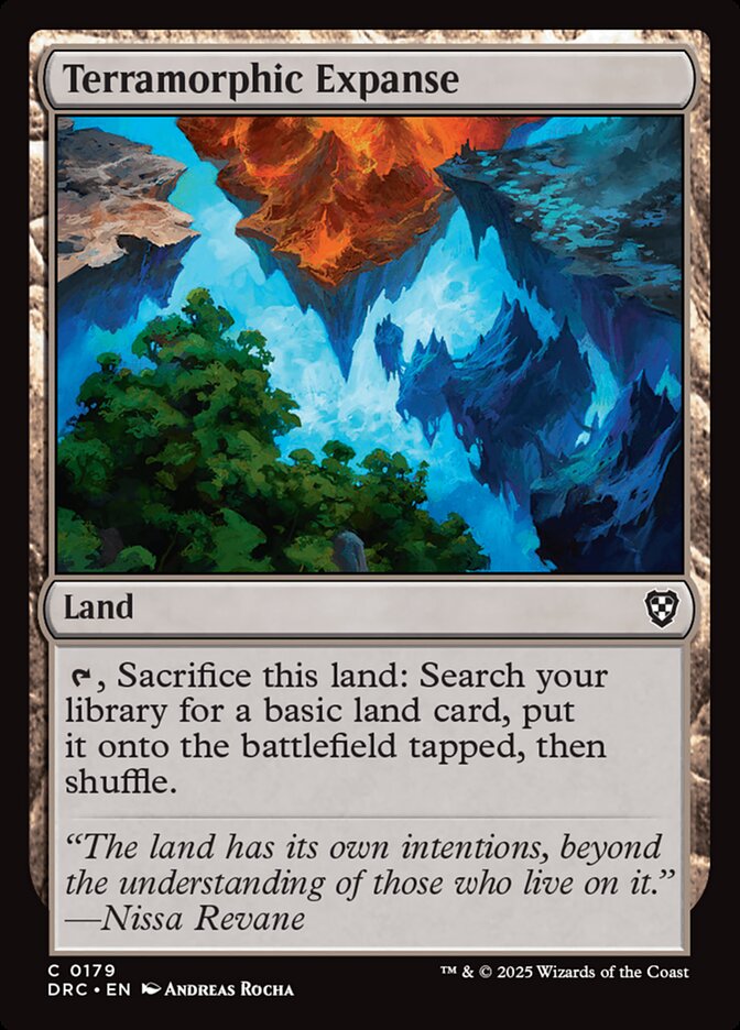 Terramorphic Expanse – Common Magic: The Gathering card from Aetherdrift Commander (#179)