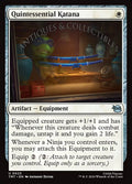 Quintessential Katana – Uncommon Magic: The Gathering card from Teenage Mutant Ninja Turtles (#23)