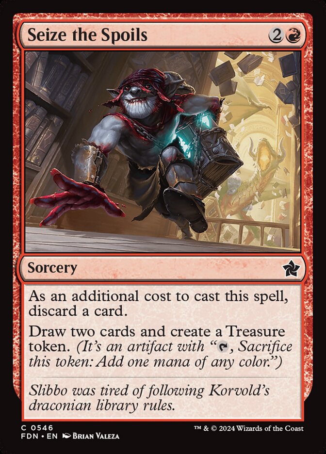 Seize the Spoils – Common Magic: The Gathering card from Foundations (#546)