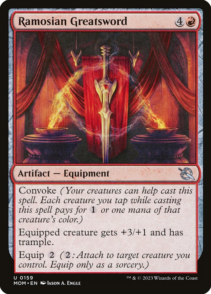 Ramosian Greatsword – Uncommon Magic: The Gathering card from March of the Machine (#159)
