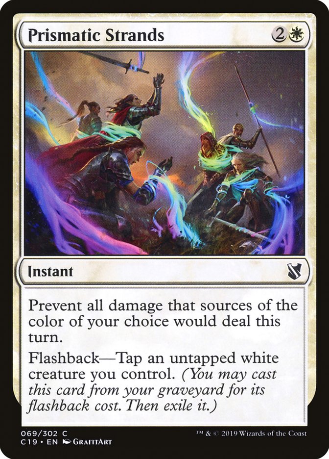 Prismatic Strands – Common Magic: The Gathering card from Commander 2019 (#69)