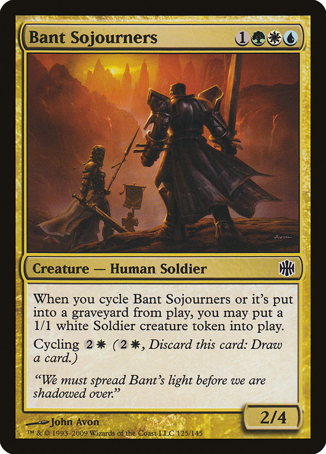 Bant Sojourners – Common Magic: The Gathering card from Alara Reborn (#125)