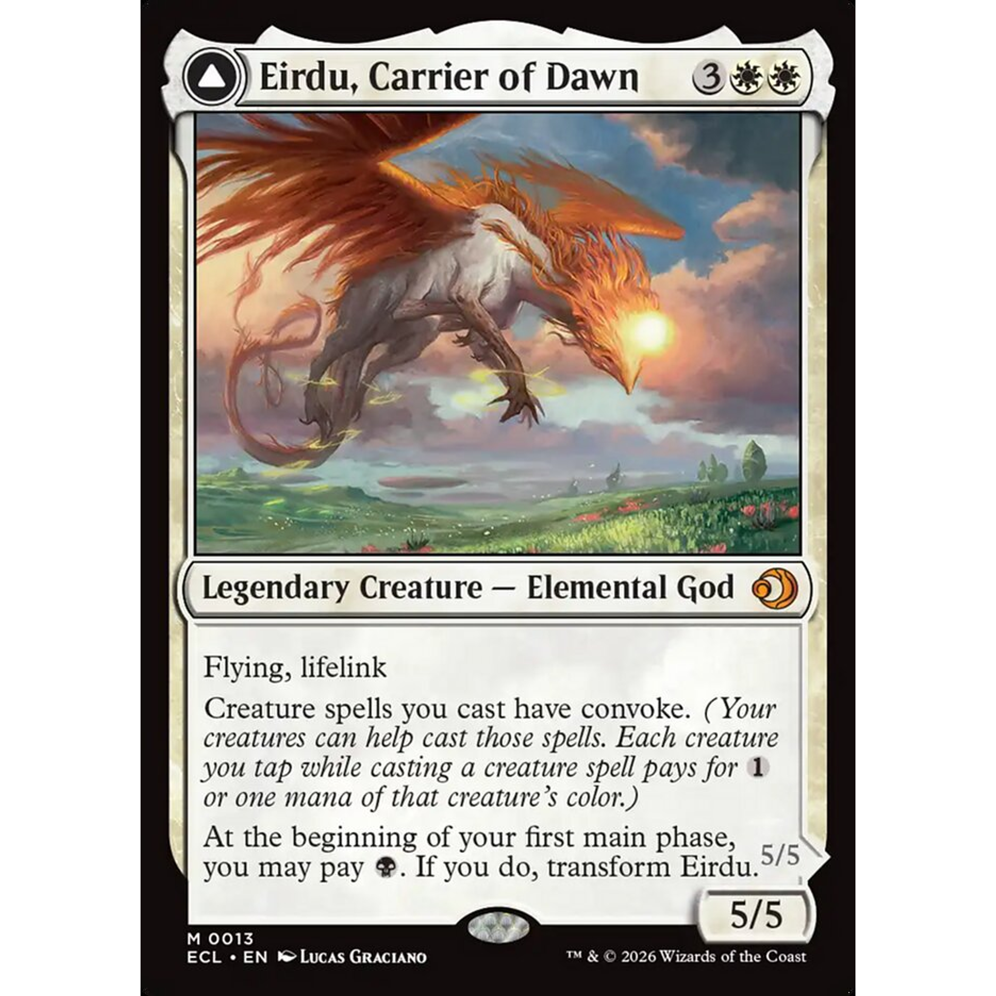 Eirdu, Carrier of Dawn // Isilu, Carrier of Twilight (ECL 13) — Moore Collectables UK
