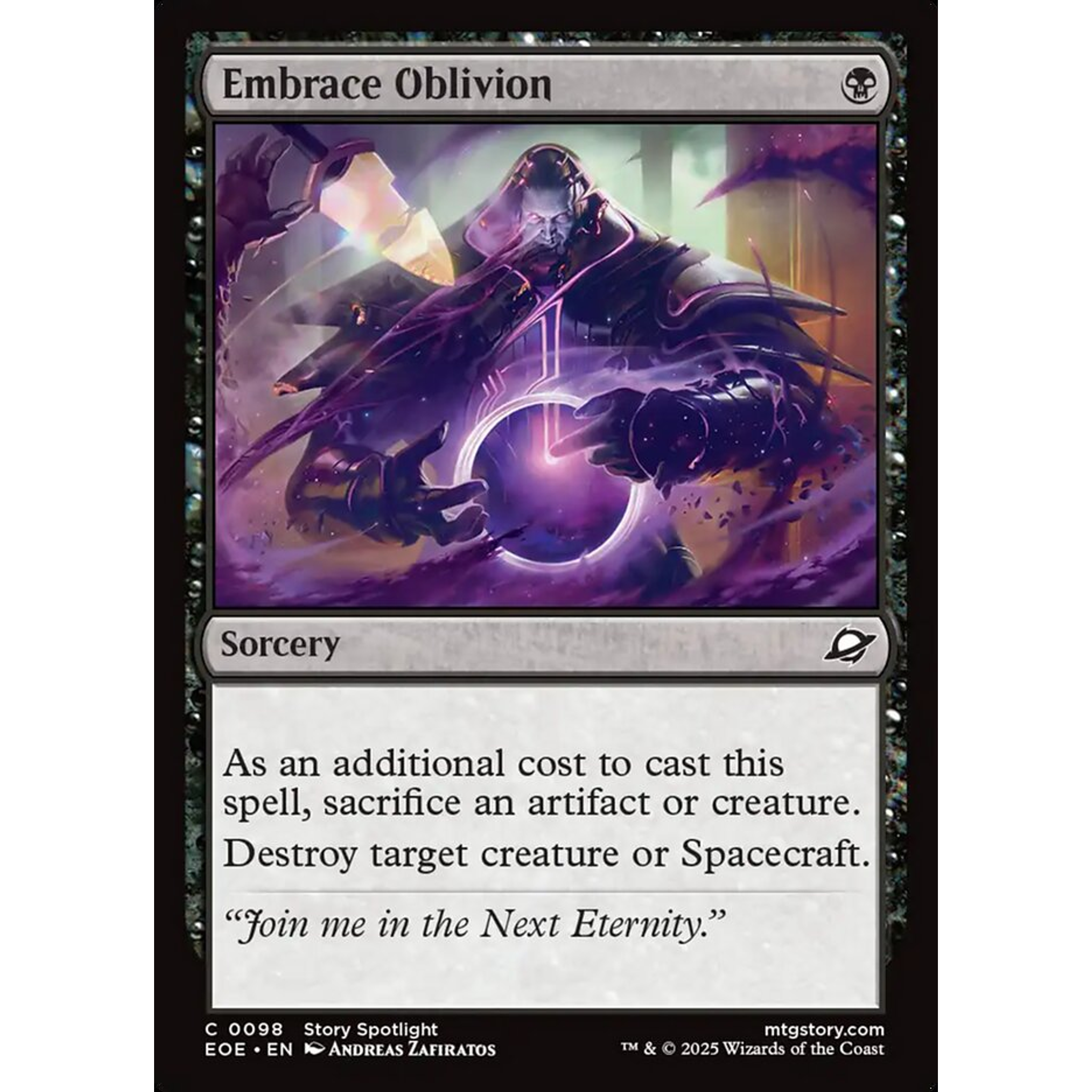 Embrace Oblivion (EOE 98) — Moore Collectables UK