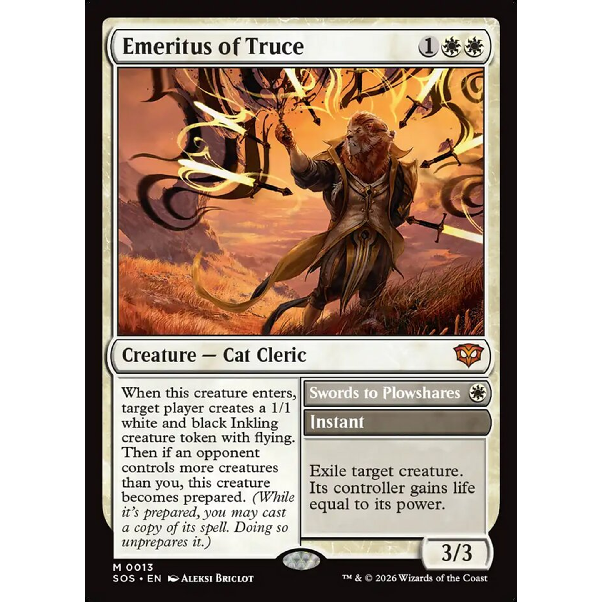 Emeritus of Truce // Swords to Plowshares (SOS 13) — Moore Collectables UK
