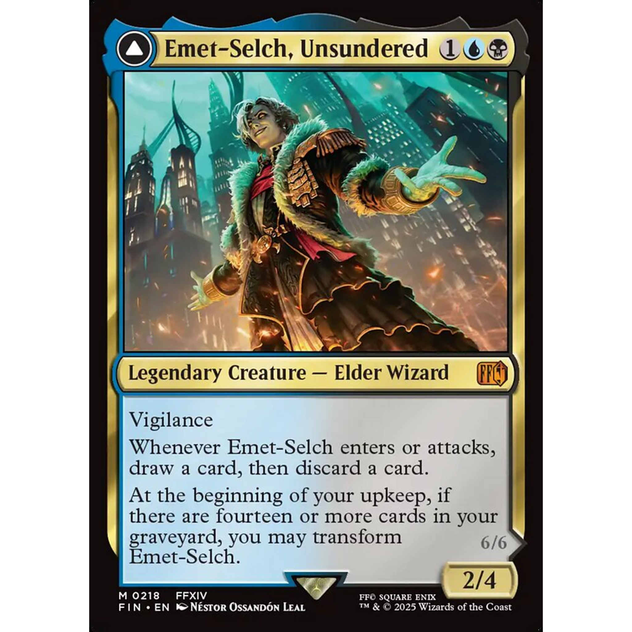 Emet-Selch, Unsundered // Hades, Sorcerer of Eld (FIN 218) — Moore Collectables UK