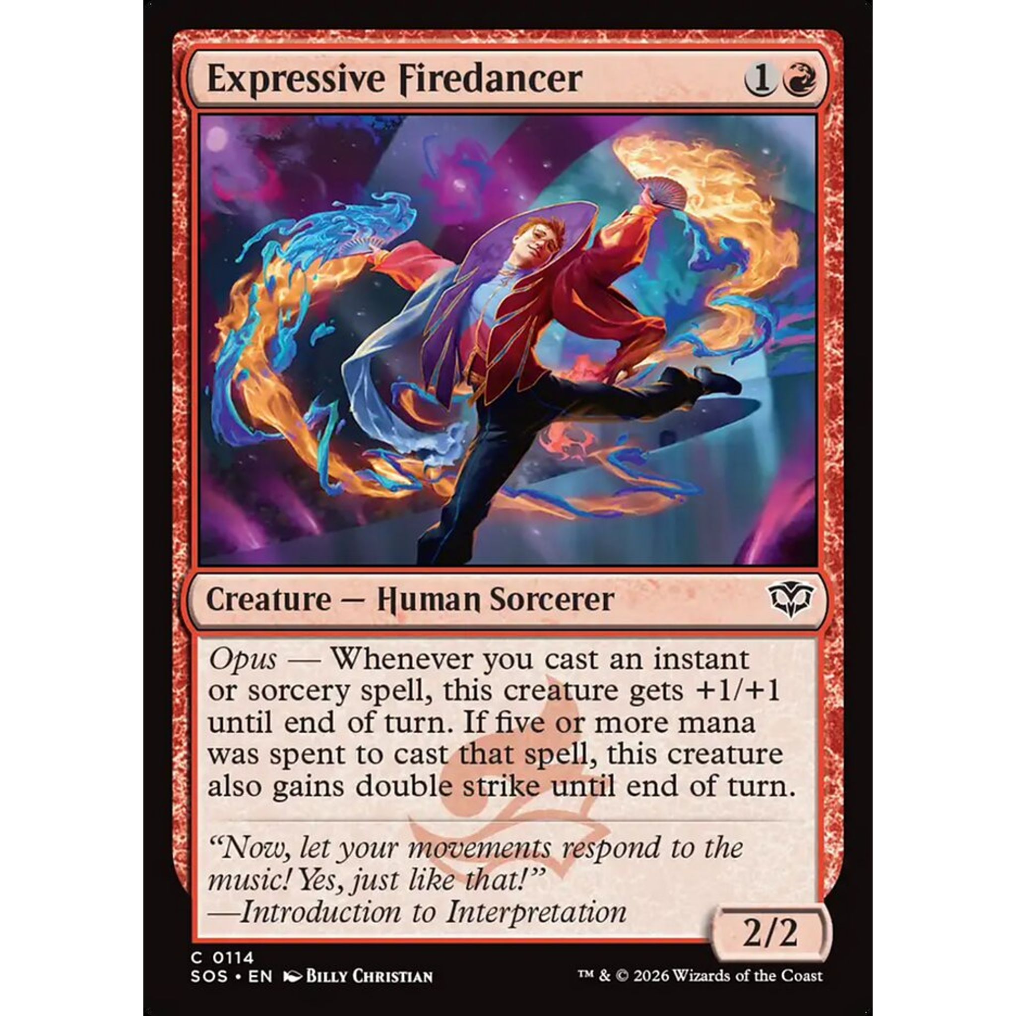 Expressive Firedancer (SOS 114) — Moore Collectables UK