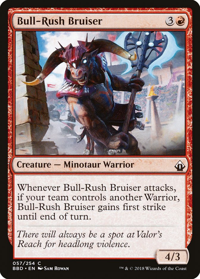 Bull-Rush Bruiser – Common Magic: The Gathering card from Battlebond (#57)