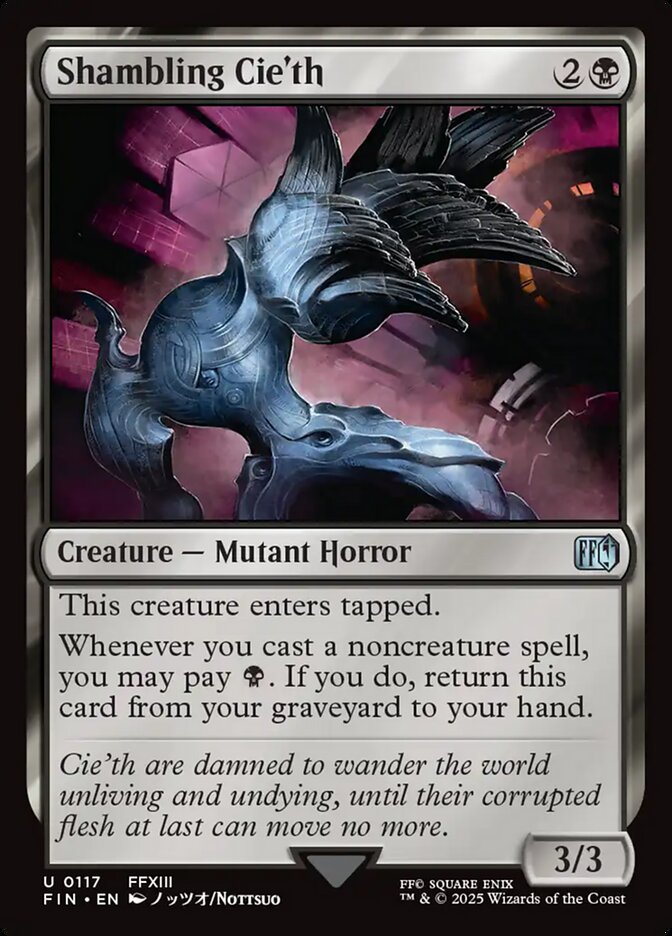 Shambling Cie'th – Uncommon Magic: The Gathering card from Final Fantasy (#117)