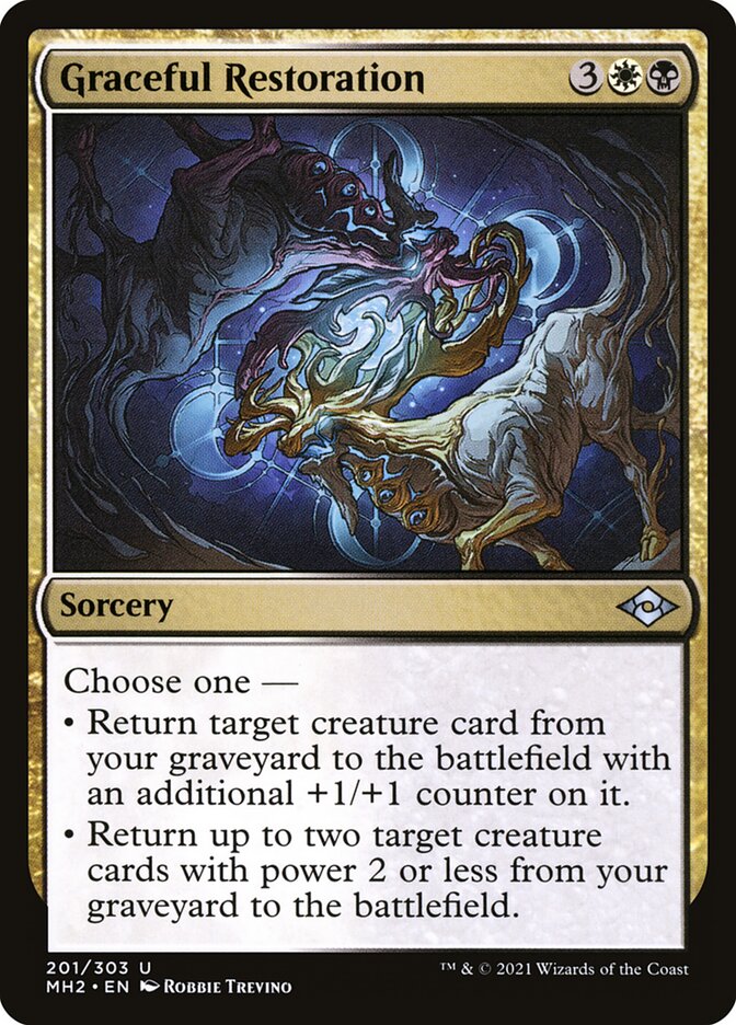 Graceful Restoration – Uncommon Magic: The Gathering card from Modern Horizons 2 (#201)