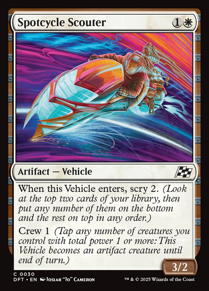 Spotcycle Scouter – Common Magic: The Gathering card from Aetherdrift (#30)