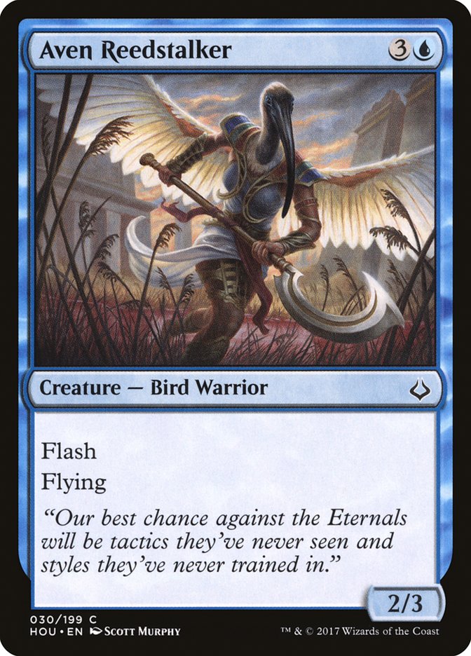 Aven Reedstalker – Common Magic: The Gathering card from Hour of Devastation (#30)