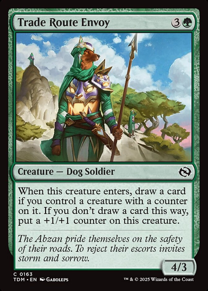Trade Route Envoy – Common Magic: The Gathering card from Tarkir: Dragonstorm (#163)