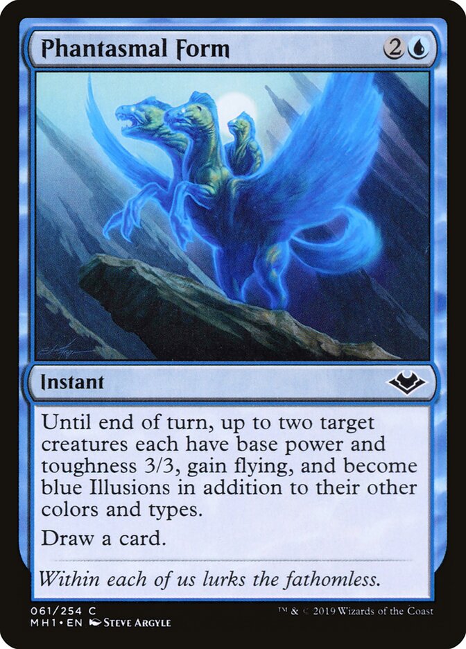 Phantasmal Form – Common Magic: The Gathering card from Modern Horizons (#61)