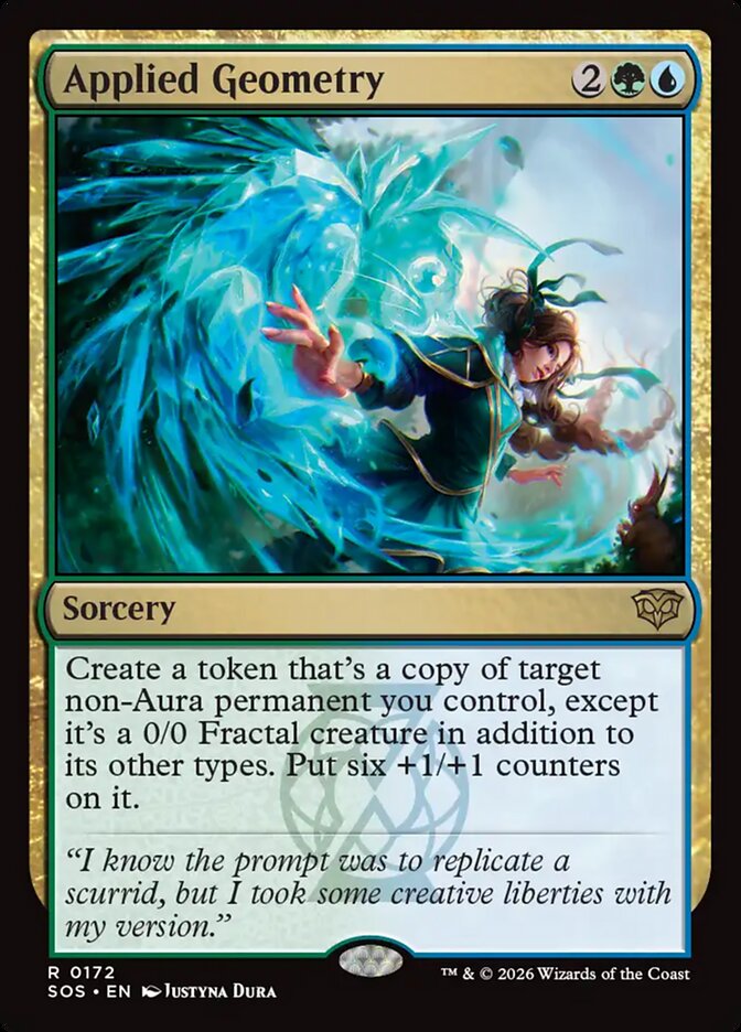 Applied Geometry – Rare Magic: The Gathering card from Secrets of Strixhaven (#172)