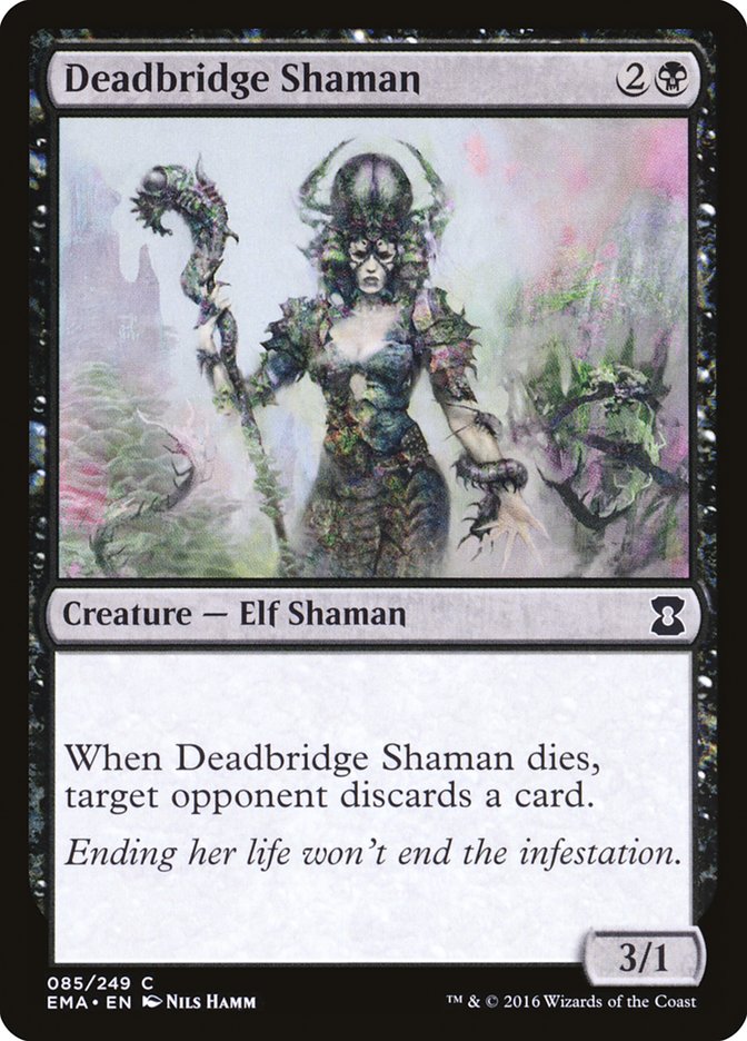 Deadbridge Shaman – Common Magic: The Gathering card from Eternal Masters (#85)