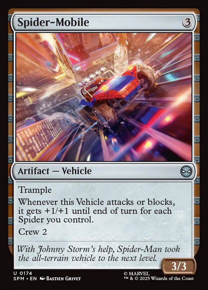 Spider-Mobile – Uncommon Magic: The Gathering card from Marvel's Spider-Man (#174)