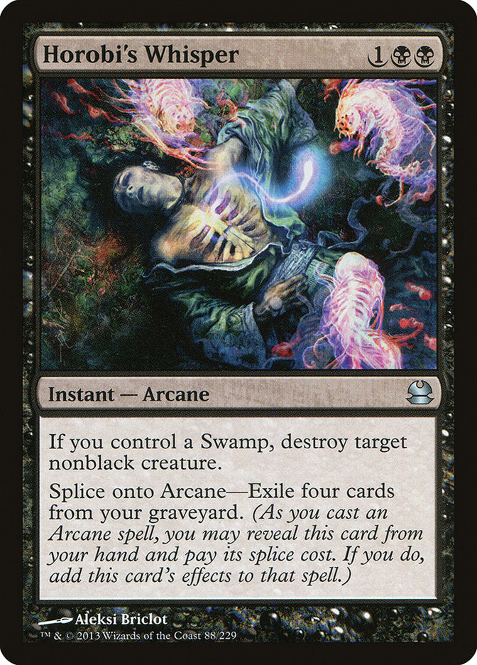 Horobi's Whisper – Uncommon Magic: The Gathering card from Modern Masters (#88)