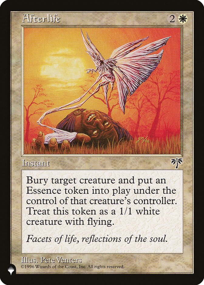 Afterlife – Uncommon Magic: The Gathering card from The List (#MIR-1)