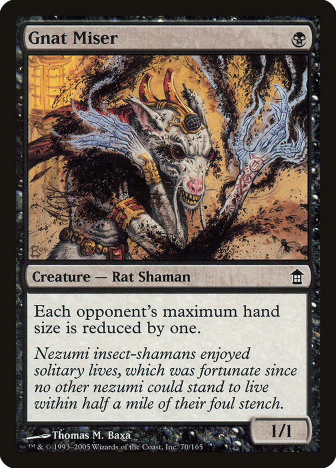 Gnat Miser – Common Magic: The Gathering card from Saviors of Kamigawa (#70)