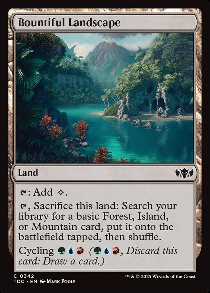 Bountiful Landscape – Common Magic: The Gathering card from Tarkir: Dragonstorm Commander (#342)