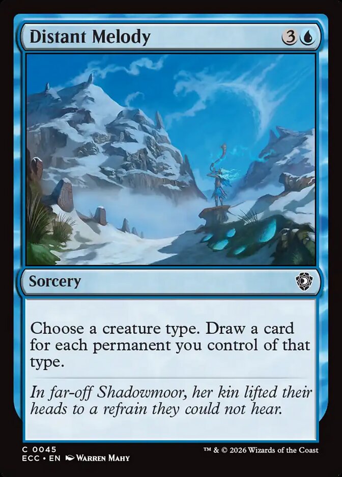 Distant Melody – Common Magic: The Gathering card from Lorwyn Eclipsed Commander (#45)