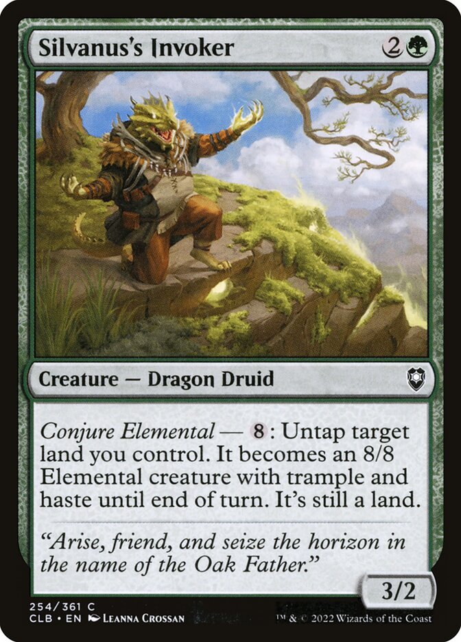 Silvanus's Invoker – Common Magic: The Gathering card from Commander Legends: Battle for Baldur's Gate (#254)