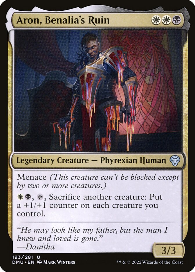 Aron, Benalia's Ruin – Uncommon Magic: The Gathering card from Dominaria United (#193)