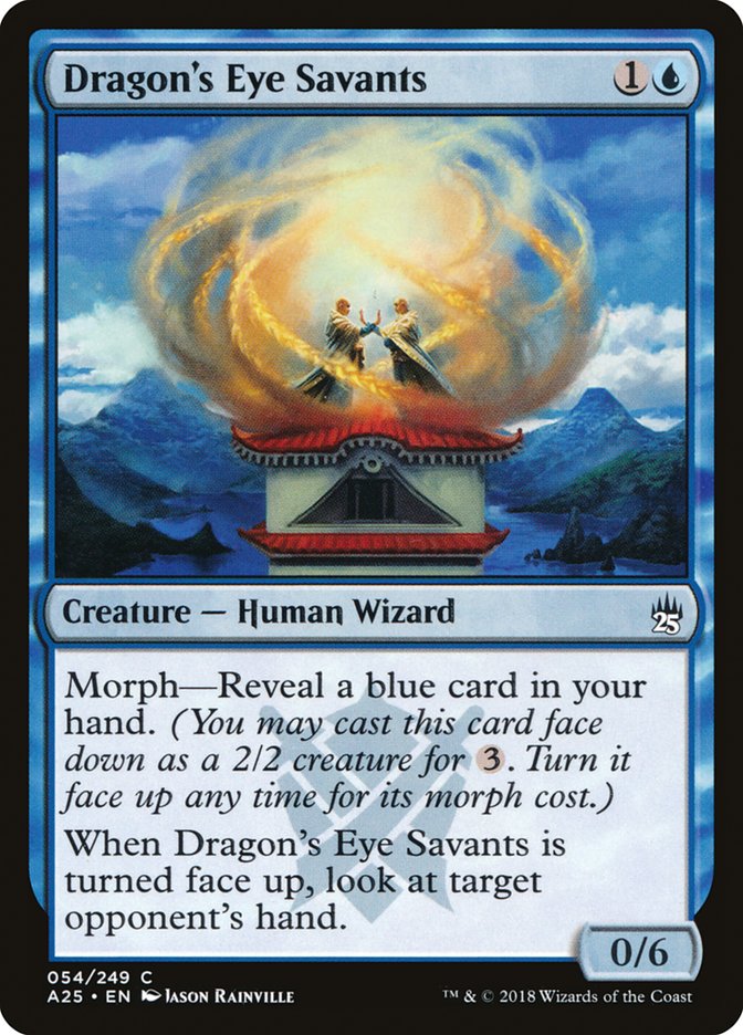 Dragon's Eye Savants – Common Magic: The Gathering card from Masters 25 (#54)