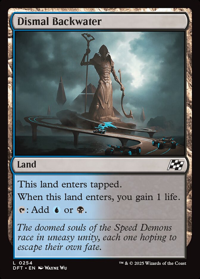 Dismal Backwater – Common Magic: The Gathering card from Aetherdrift (#254)