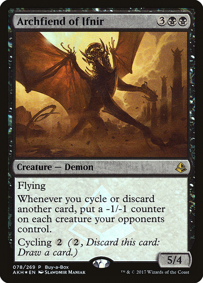 Archfiend of Ifnir – Rare Magic: The Gathering card from Amonkhet Promos (#78)