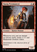 Young Pyromancer – Uncommon Magic: The Gathering card from Outlaws of Thunder Junction Commander (#185)
