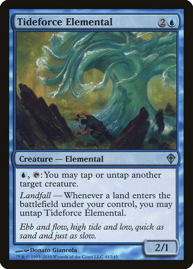 Tideforce Elemental – Uncommon Magic: The Gathering card from Worldwake (#41)