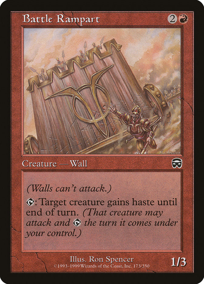 Battle Rampart – Common Magic: The Gathering card from Mercadian Masques (#173)
