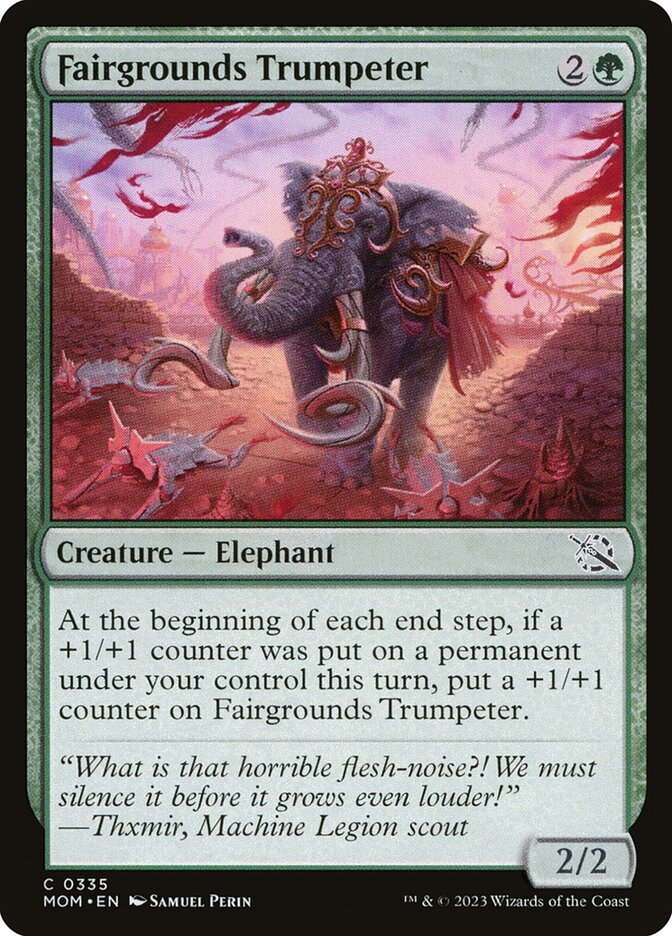 Fairgrounds Trumpeter – Common Magic: The Gathering card from March of the Machine (#335)