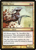 Acidic Sliver – Uncommon Magic: The Gathering card from Premium Deck Series: Slivers (#13)