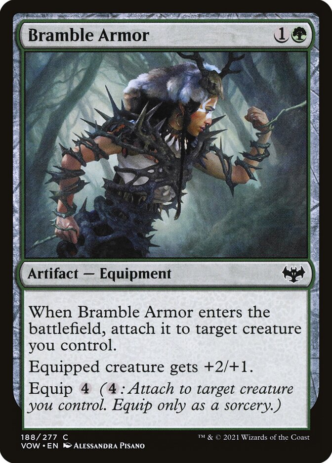 Bramble Armor – Common Magic: The Gathering card from Innistrad: Crimson Vow (#188)