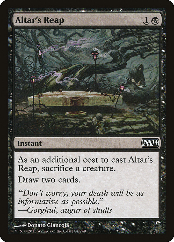 Altar's Reap – Common Magic: The Gathering card from Magic 2014 (#84)