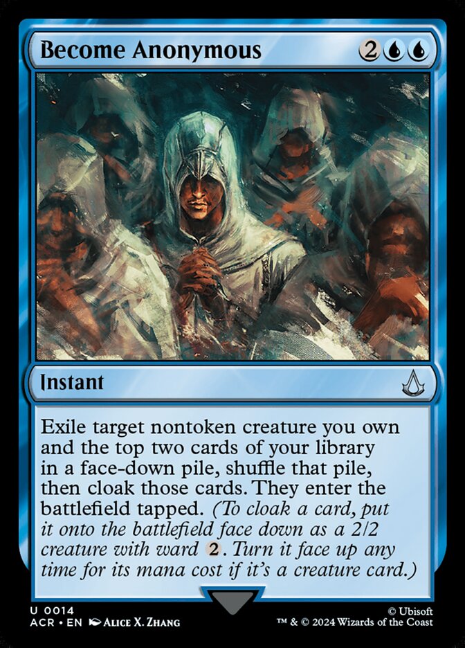 Become Anonymous – Uncommon Magic: The Gathering card from Assassin's Creed (#14)