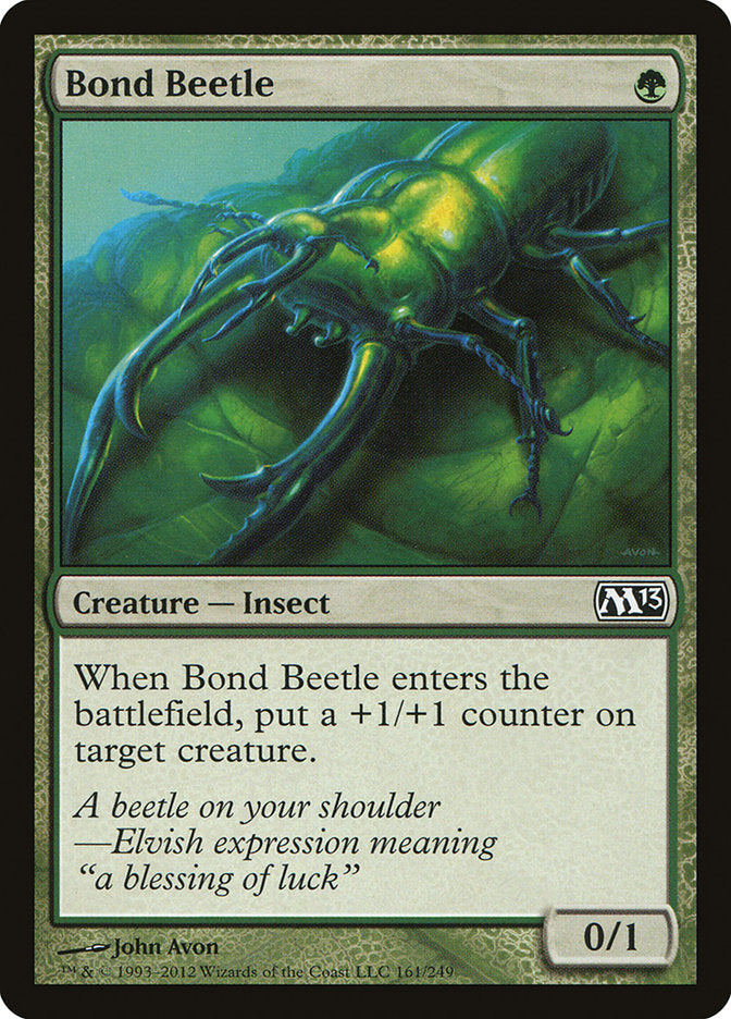 Bond Beetle – Common Magic: The Gathering card from Magic 2013 (#161)