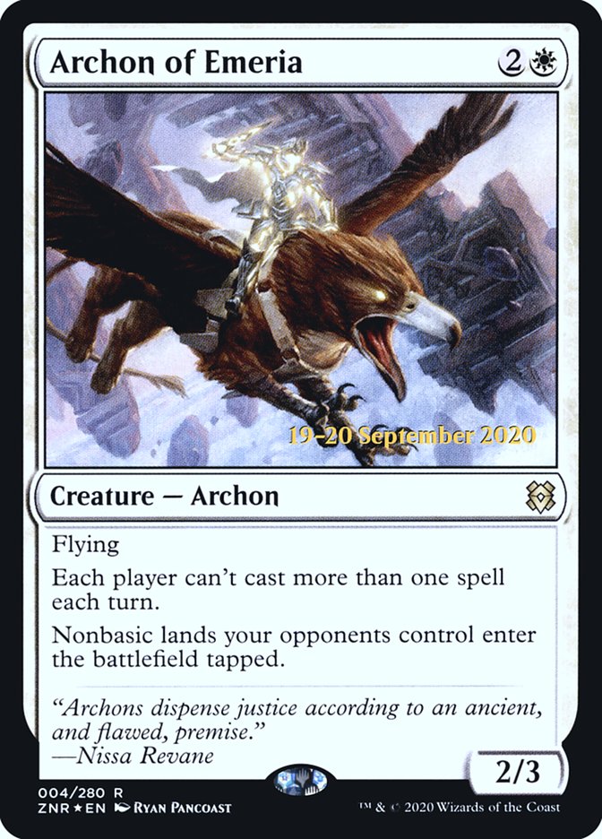 Archon of Emeria – Rare Magic: The Gathering card from Zendikar Rising Promos (#4s)