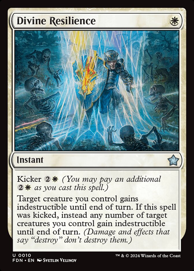 Divine Resilience – Uncommon Magic: The Gathering card from Foundations (#10)