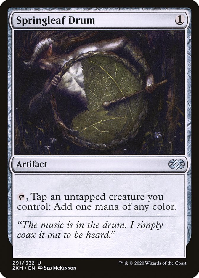 Springleaf Drum – Uncommon Magic: The Gathering card from Double Masters (#291)
