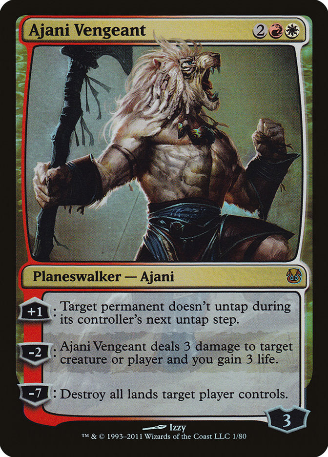 Ajani Vengeant – Mythic Magic: The Gathering card from Duel Decks: Ajani vs. Nicol Bolas (#1)
