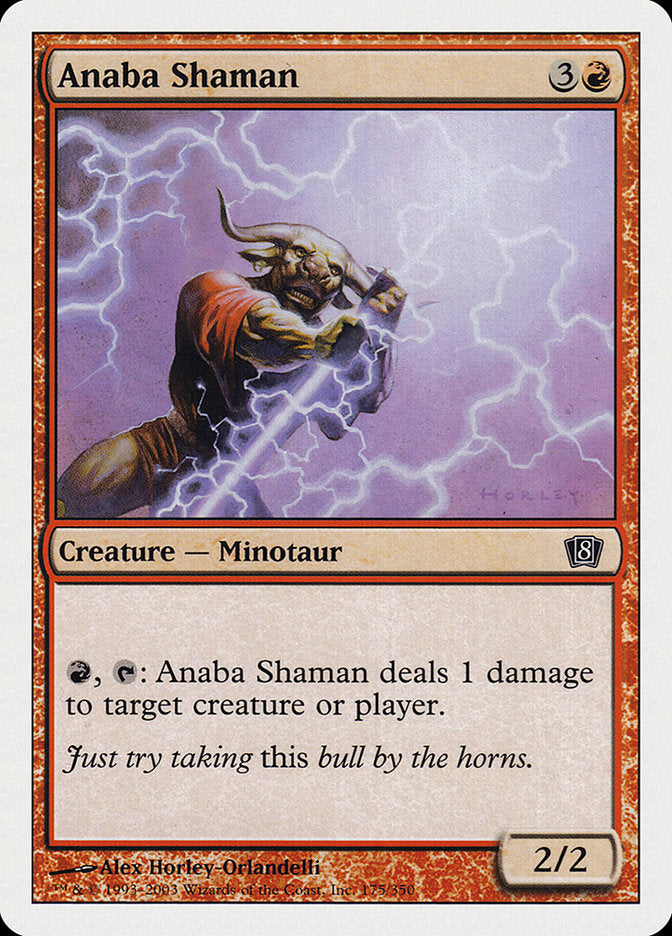 Anaba Shaman – Common Magic: The Gathering card from Eighth Edition (#175)