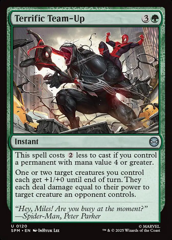 Terrific Team-Up – Uncommon Magic: The Gathering card from Marvel's Spider-Man (#120)